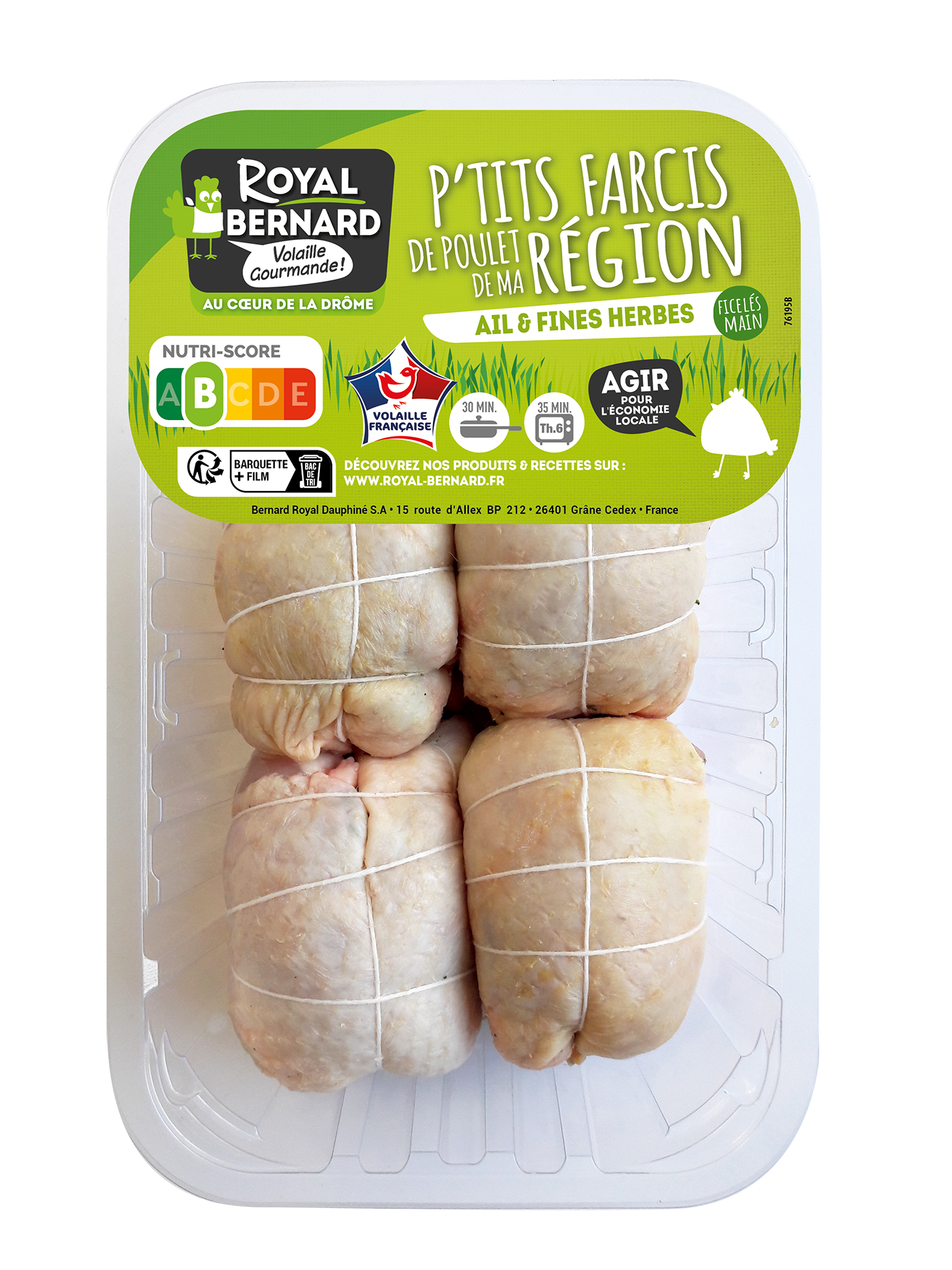 P'tits farcis de Poulet Ail et fines Herbes