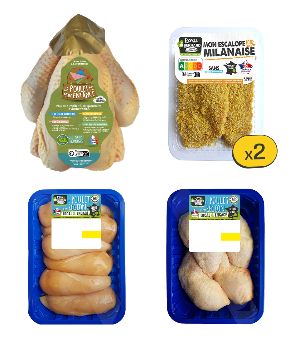 Colis de viande de volaille - Royal Bernard