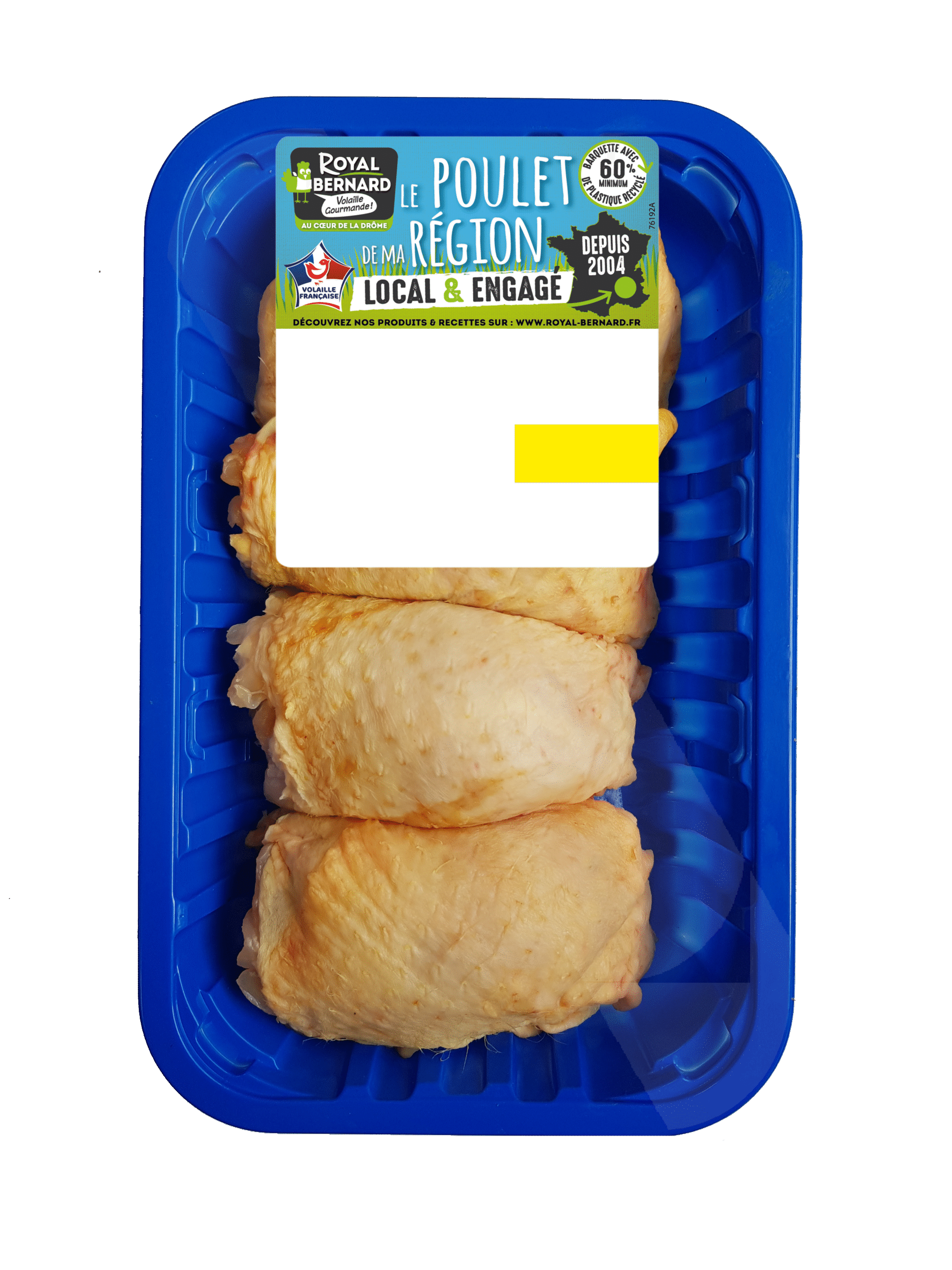 Hauts de cuisse de poulet Royal Bernard – Poulet de Ma Région, élevés en Auvergne-Rhône-Alpes – volaille française savoureuse et pratique