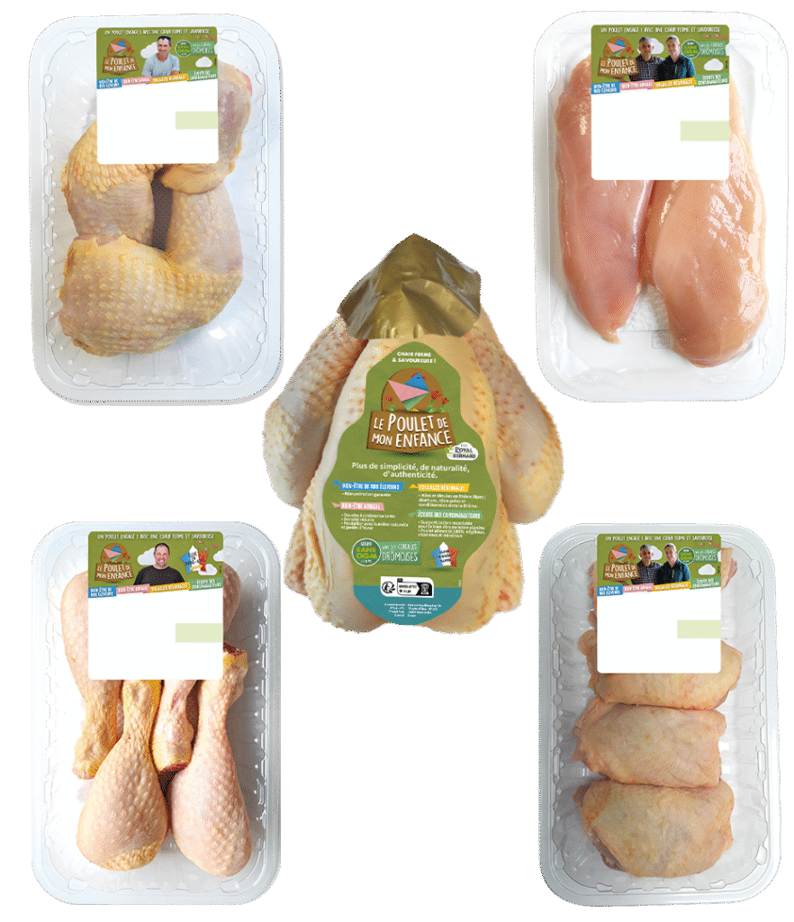 Colis de viande de volaille - Le poulet de mon Enfance
