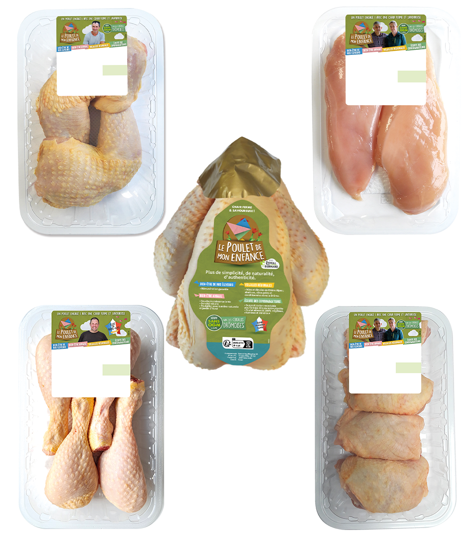 Colis de viande de volaille - Le poulet de mon Enfance