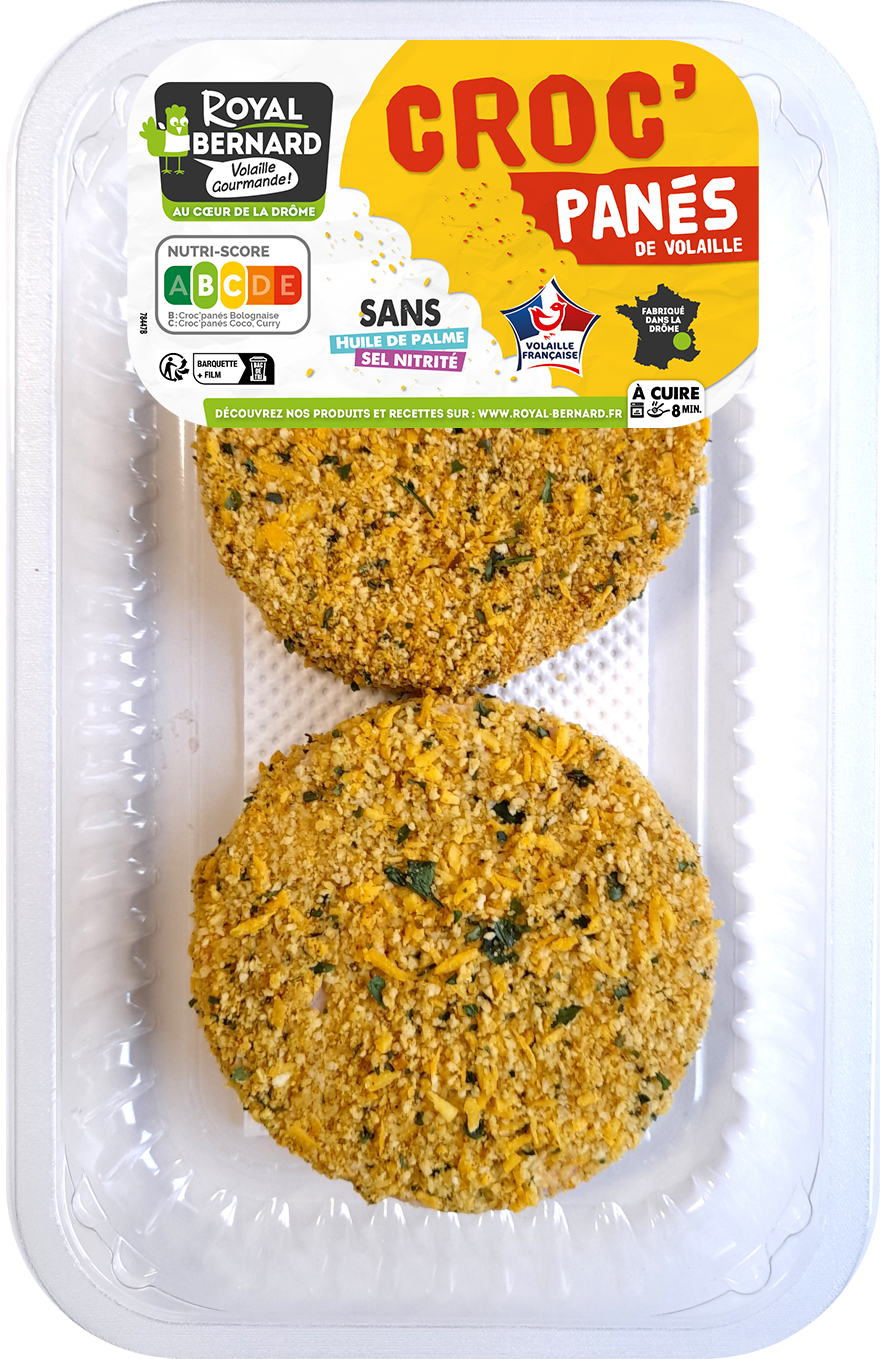 Croc'Panés de volaille Coco-Curry