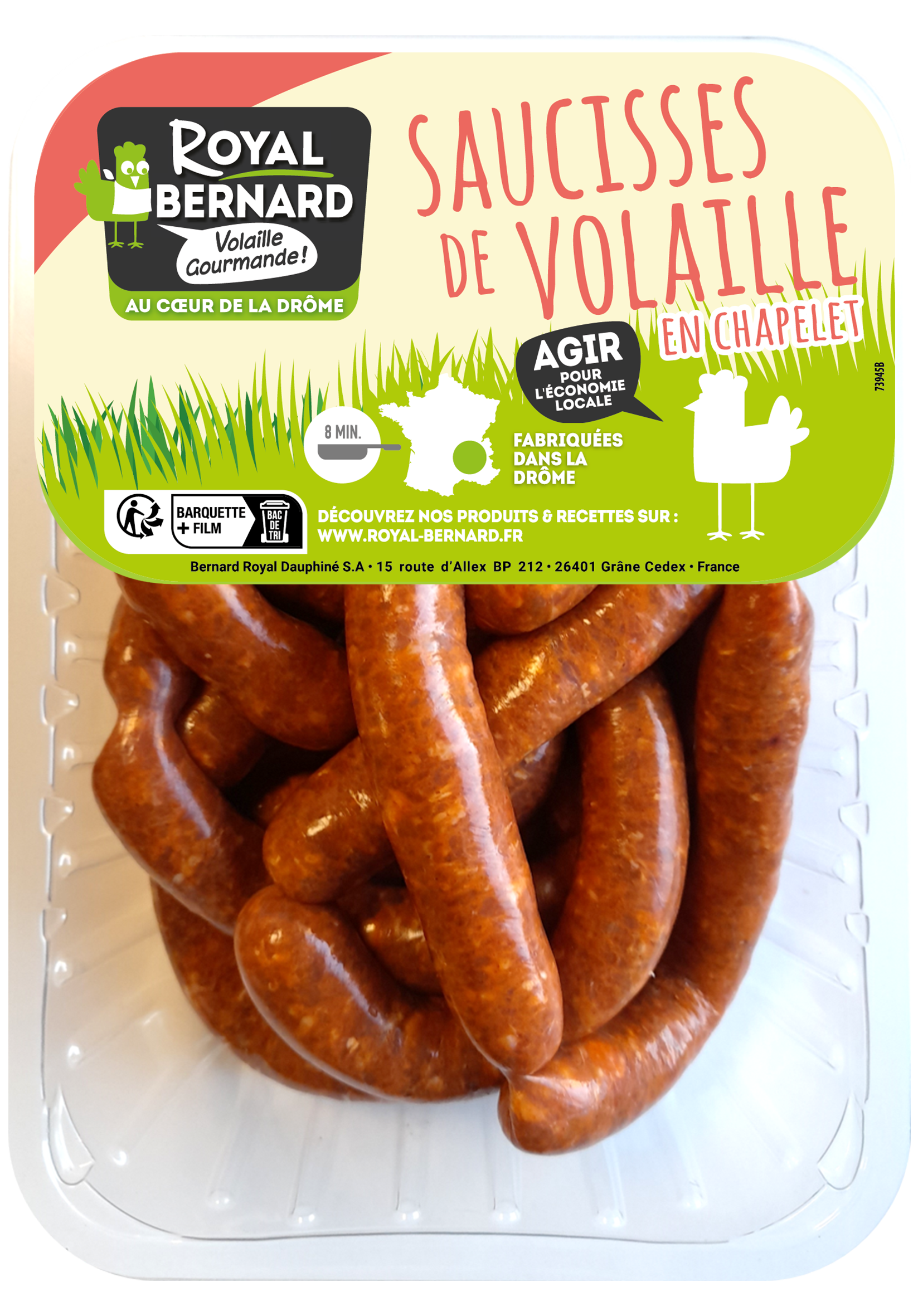 Saucisses de Volaille Harissa en chapelet