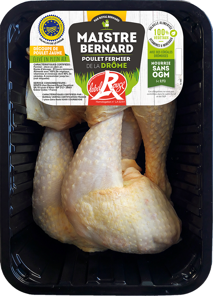 Cuisses de Poulet Fermier Label Rouge Maistre Bernard