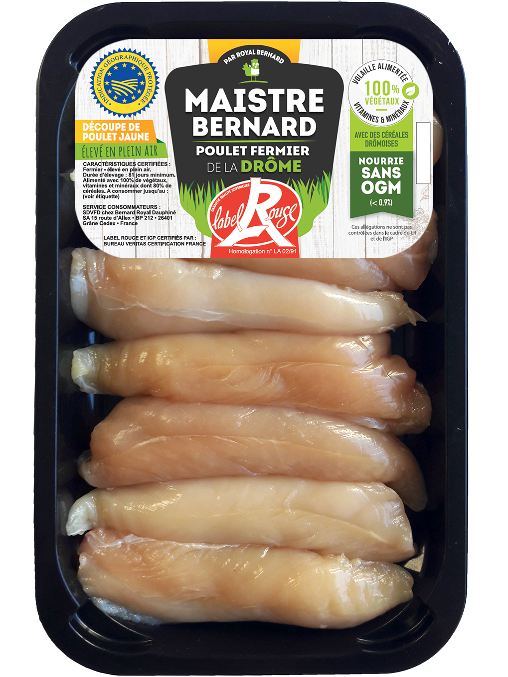 Aiguillettes de Poulet Fermier - Maistre Bernard