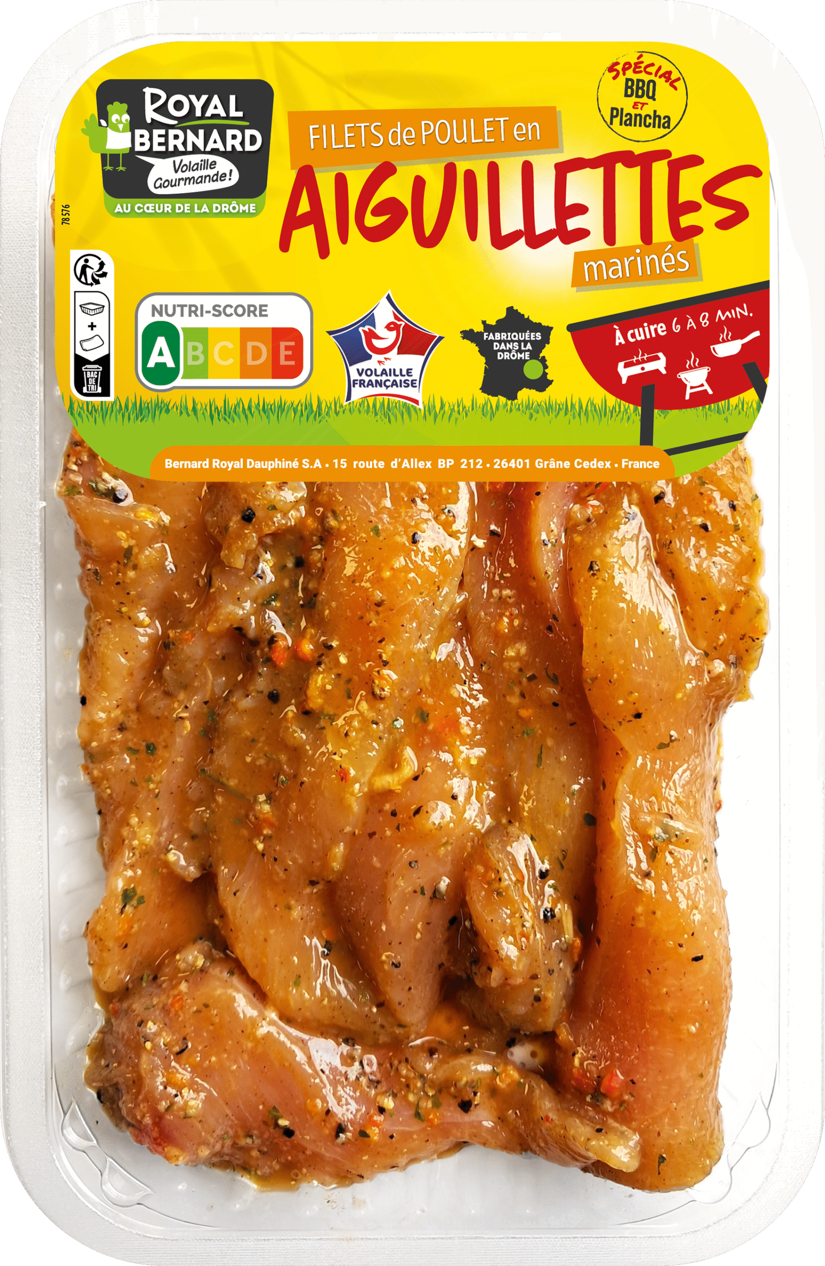 Filets de poulet en aiguillettes 3 poivres