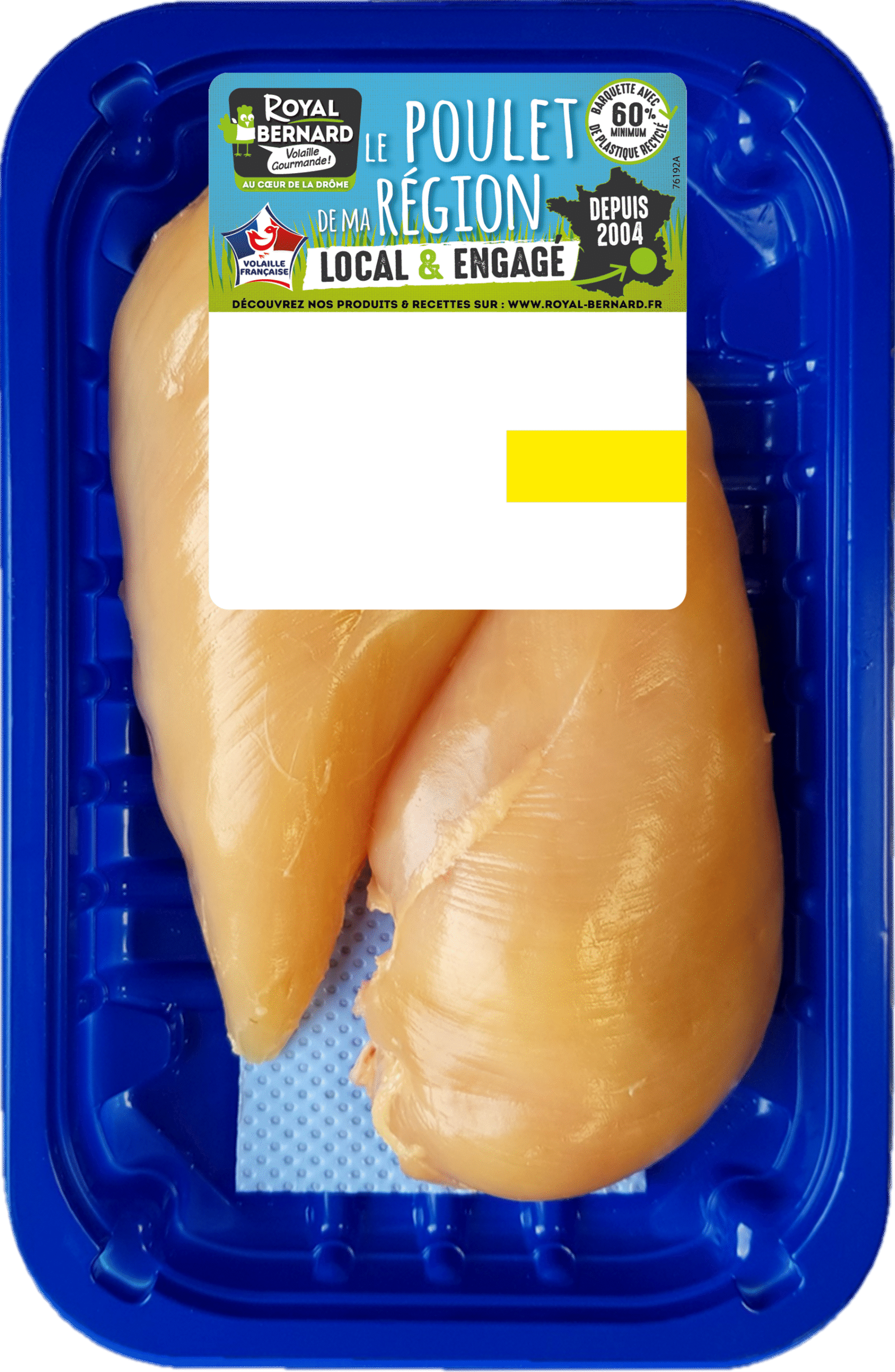 Filets de poulet Royal Bernard, volailles françaises élevées en Auvergne-Rhône-Alpes – produit local et savoureux