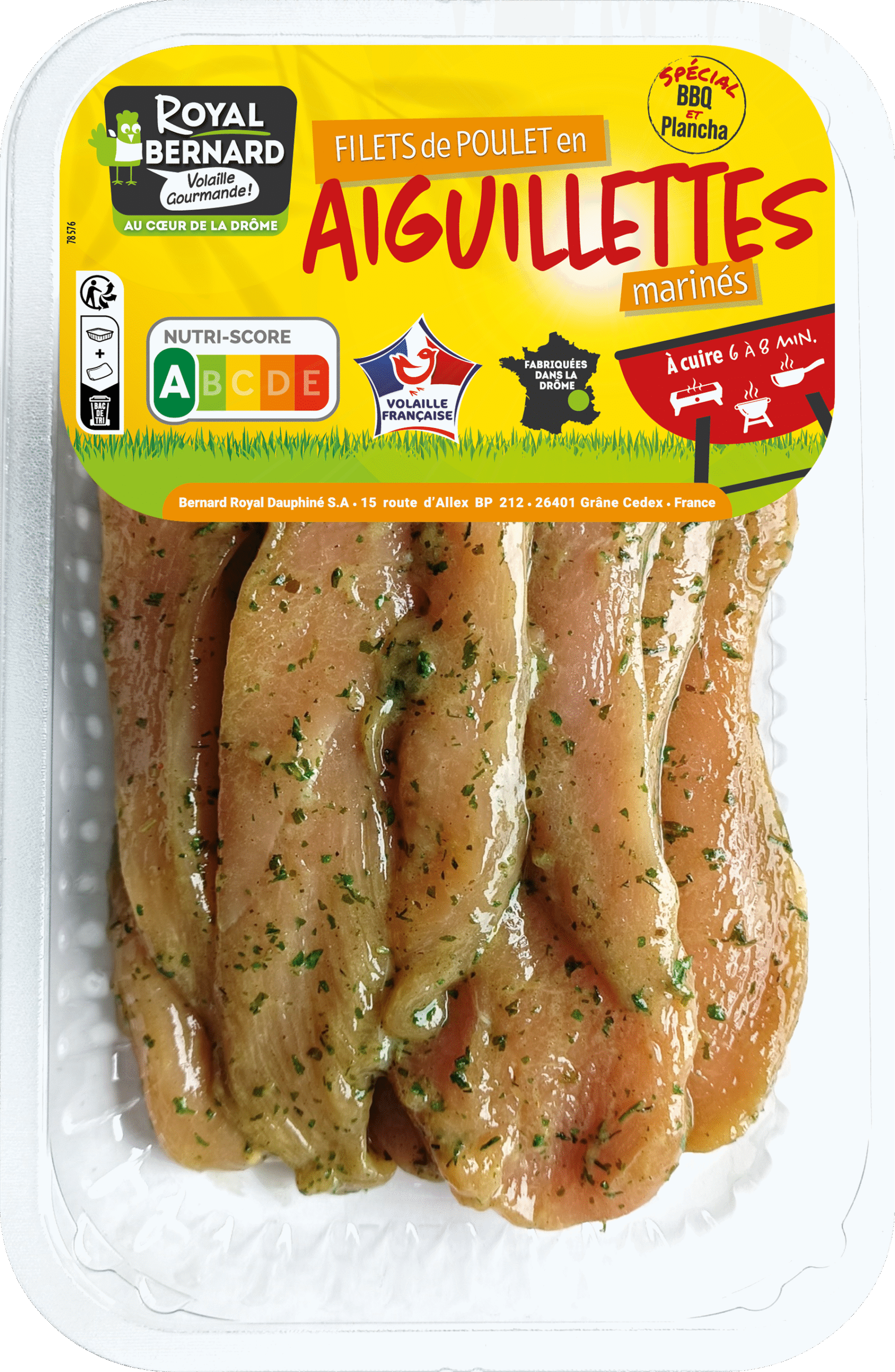 Filets de poulet en aiguillettes Ail des ours