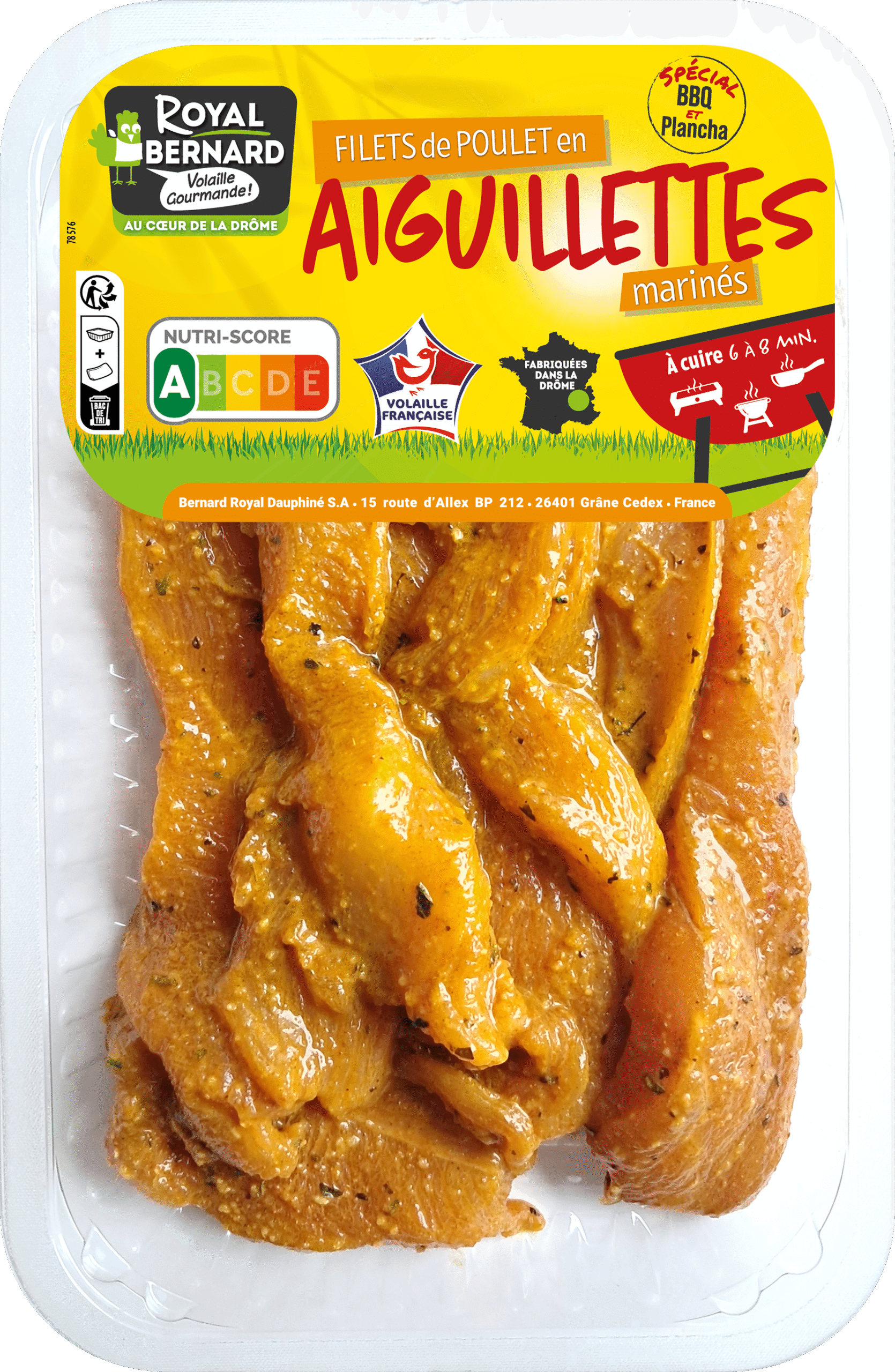 Filets de poulet en aiguillettes Curry
