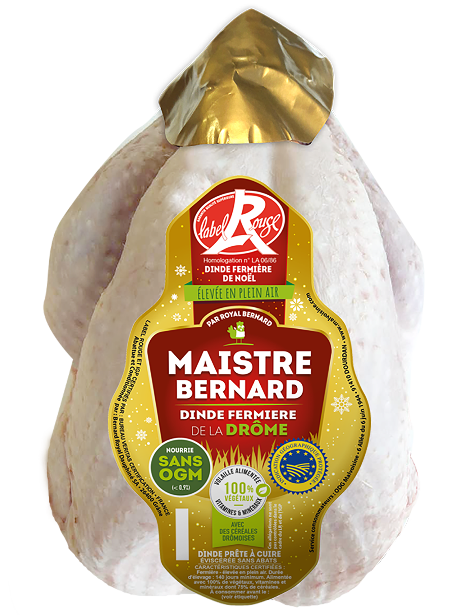 Dinde Fermière de la Drôme - Label Rouge