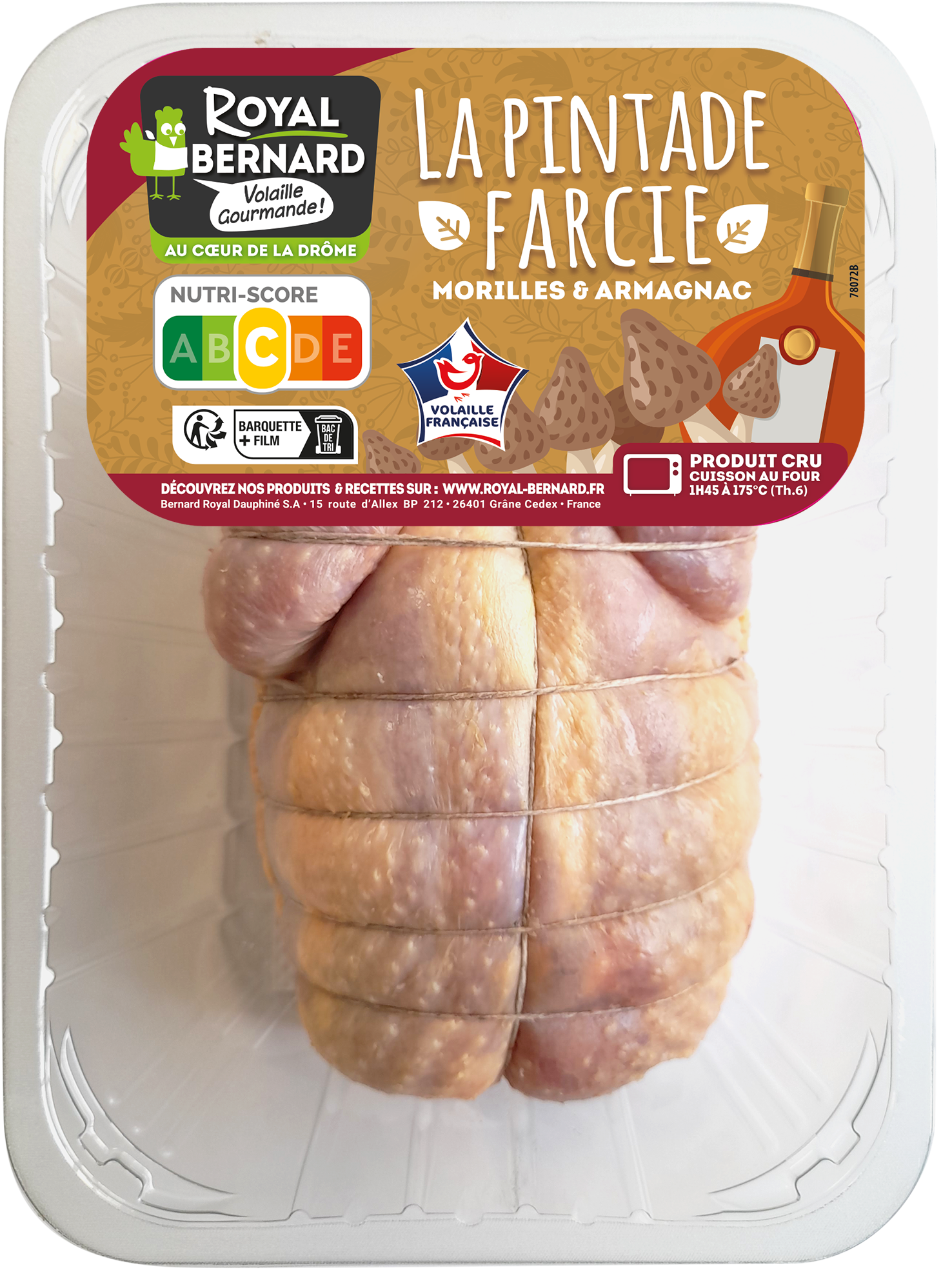 Pintade farcie Morille & Armagnac