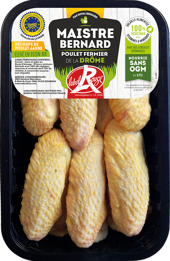 Ailes de poulet Fermier Maistre Bernard - Volaille Française