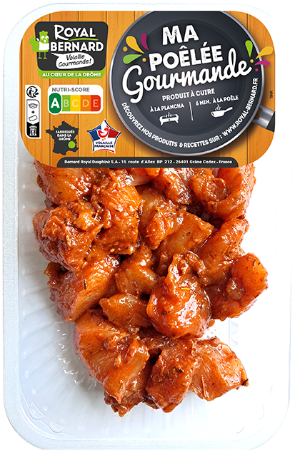 Volaille Française - Cubes de filet de poulet marinés paprika cumin