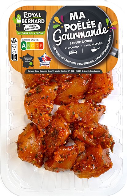 cubes de filet de poulet marinés thaïlandaise