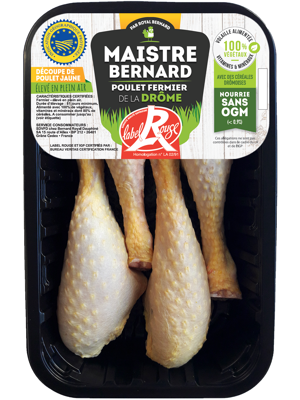 Pilons de Poulet Fermier - Maistre Bernard