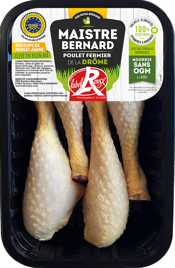 Pilons de poulet Fermier - Maistre Bernard - Volaille Française