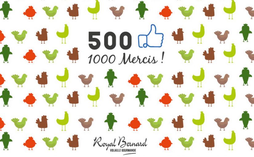 Merci à nos 510 fans Facebook !!!